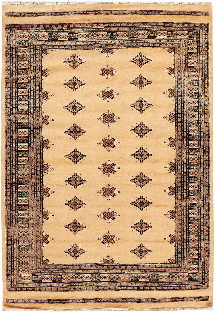 Navajo White Jaldar 4' 6 x 6' 5 - No. 38834 - ALRUG Rug Store