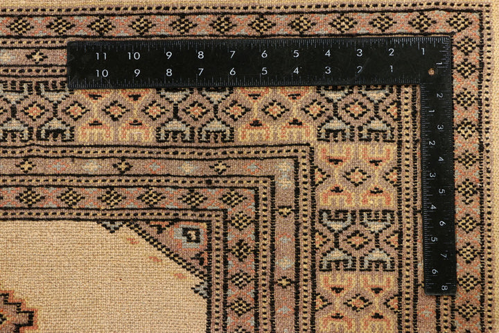 Navajo White Jaldar 4' 6 x 6' 1 - No. 38848 - ALRUG Rug Store