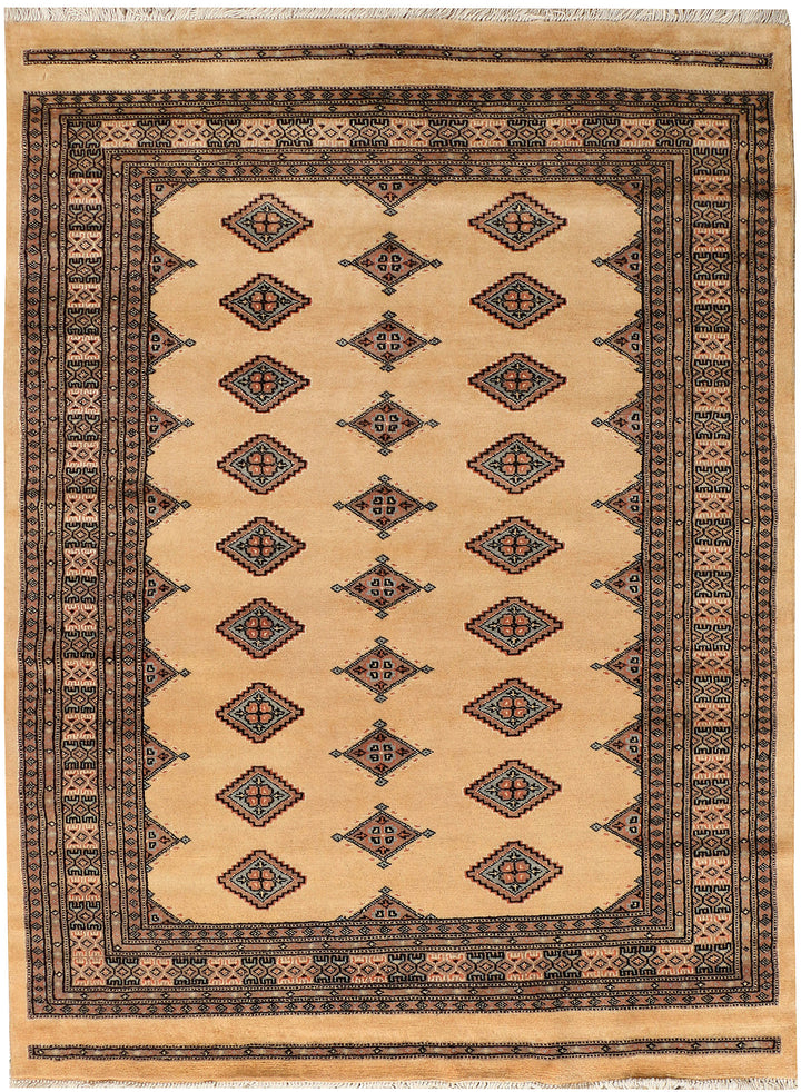 Navajo White Jaldar 4' 6 x 6' 1 - No. 38848 - ALRUG Rug Store
