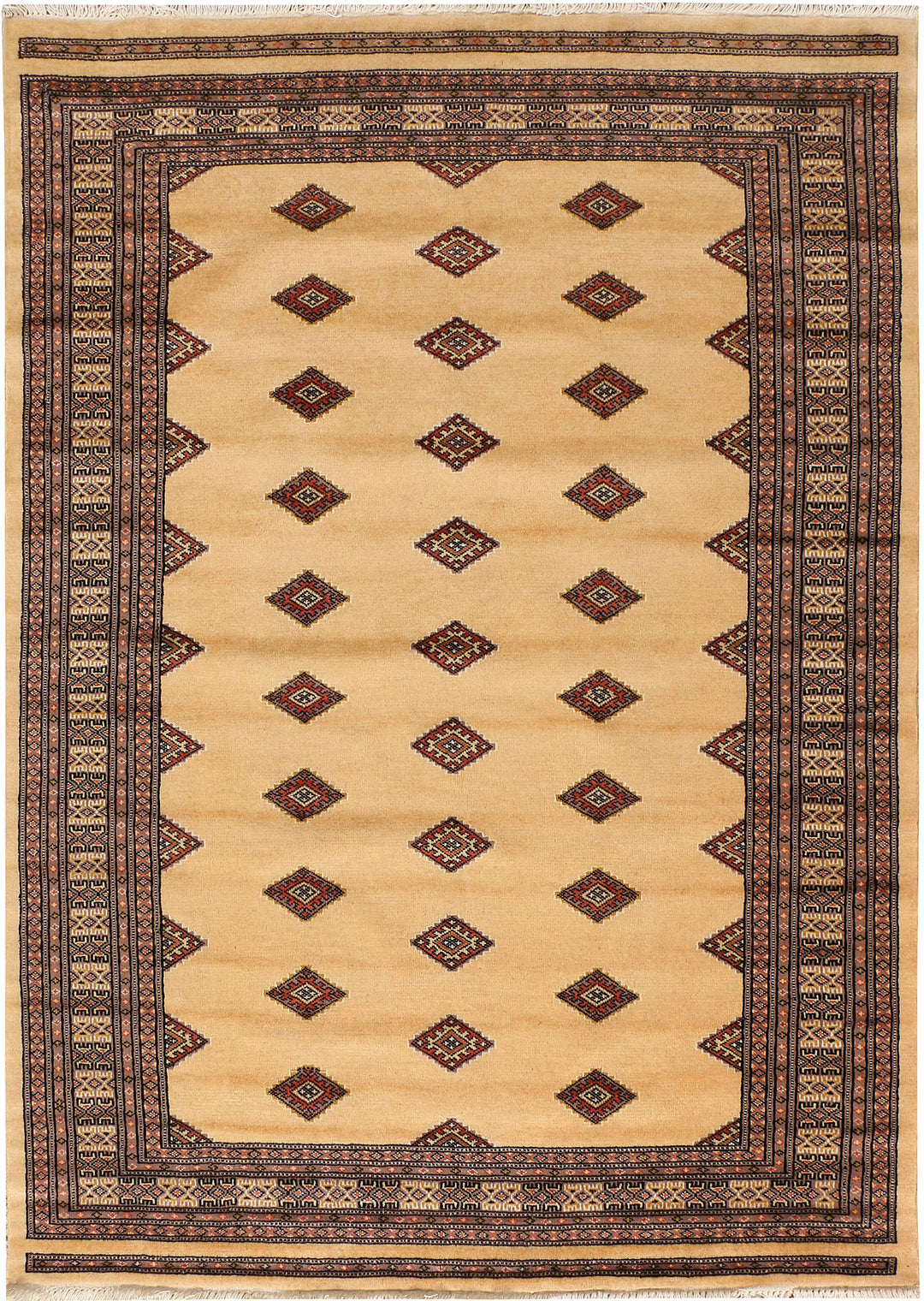 Navajo White Jaldar 4' 7 x 6' 6 - No. 38869 - ALRUG Rug Store