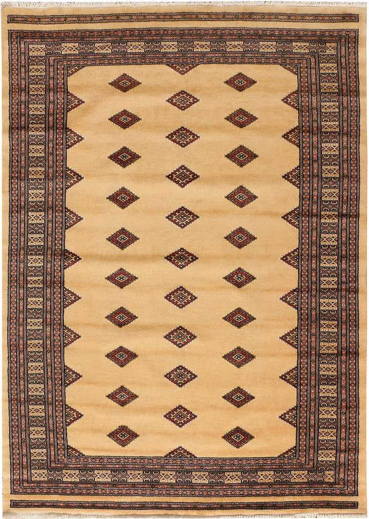Navajo White Jaldar 4' 7 x 6' 6 - No. 38869 - ALRUG Rug Store
