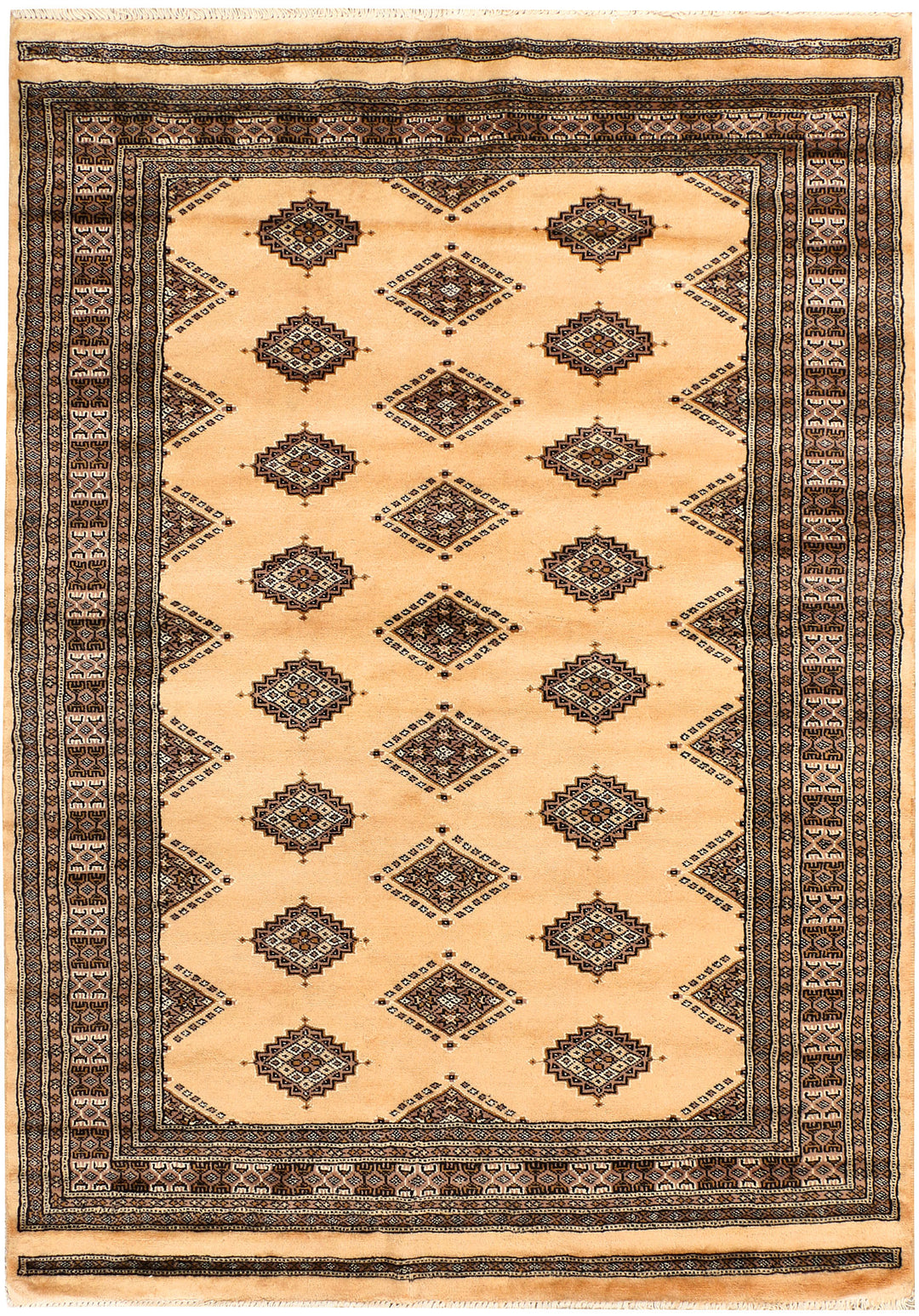 Navajo White Jaldar 4' 7 x 6' 7 - No. 38871 - ALRUG Rug Store