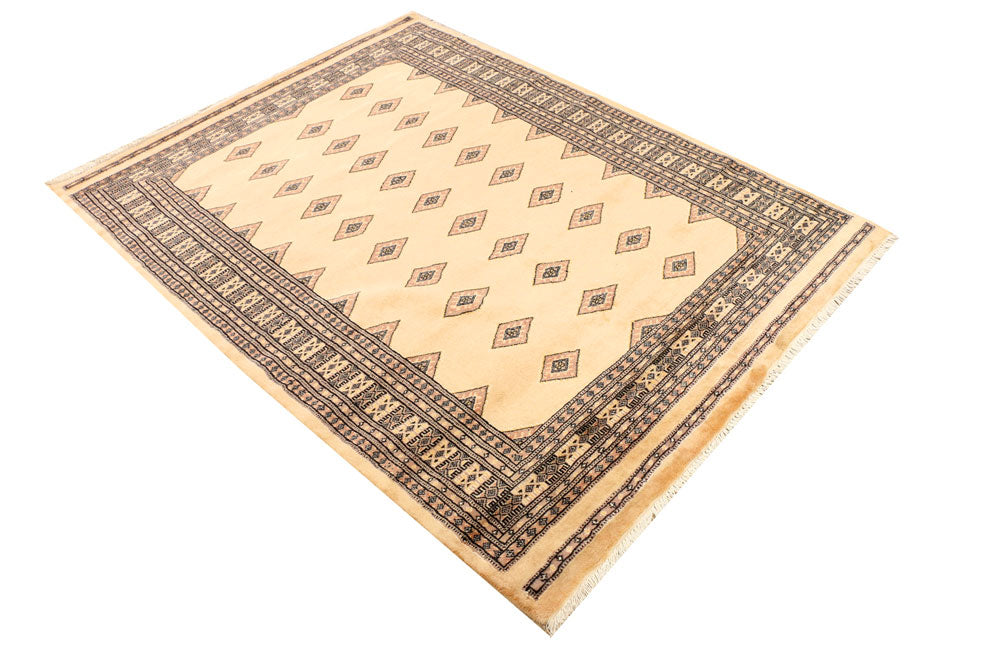 Navajo White Jaldar 4' 6 x 5' 11 - No. 38874 - ALRUG Rug Store