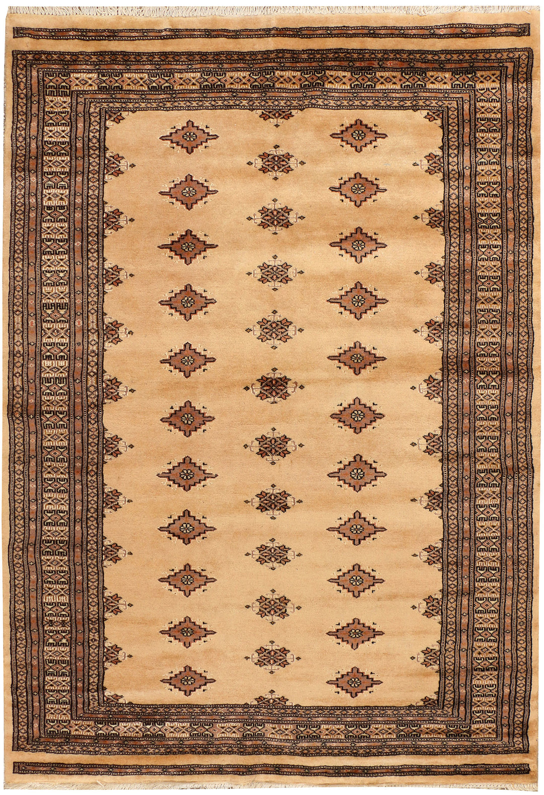 Navajo White Jaldar 4' 7 x 6' 8 - No. 38900 - ALRUG Rug Store