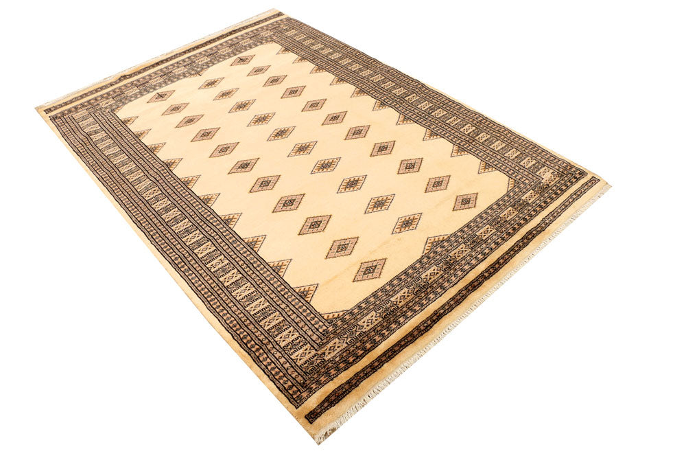 Navajo White Jaldar 4' 8 x 6' 7 - No. 38904 - ALRUG Rug Store