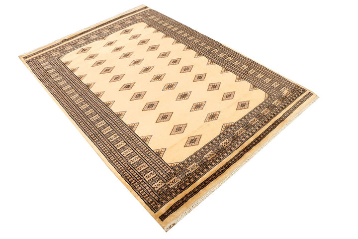 Navajo White Jaldar 4' 8 x 6' 7 - No. 38904 - ALRUG Rug Store