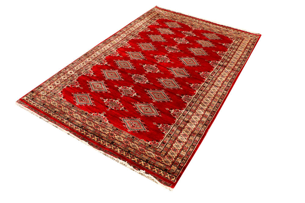 Firebrick Jaldar 4' 6 x 6' 9 - No. 38918 - ALRUG Rug Store