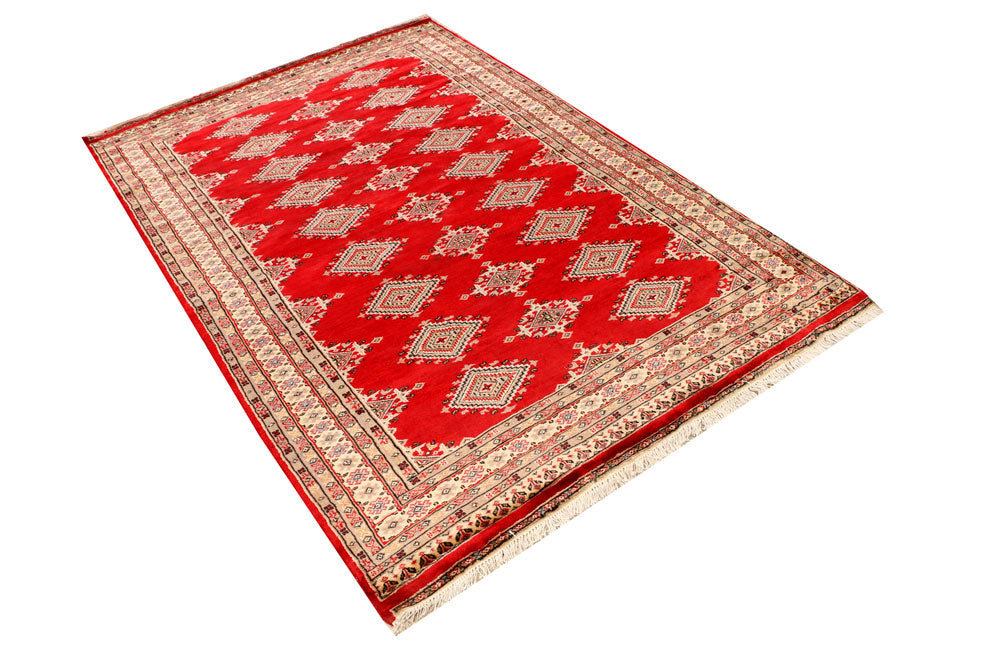 Firebrick Jaldar 4' 6 x 6' 9 - No. 38918 - ALRUG Rug Store