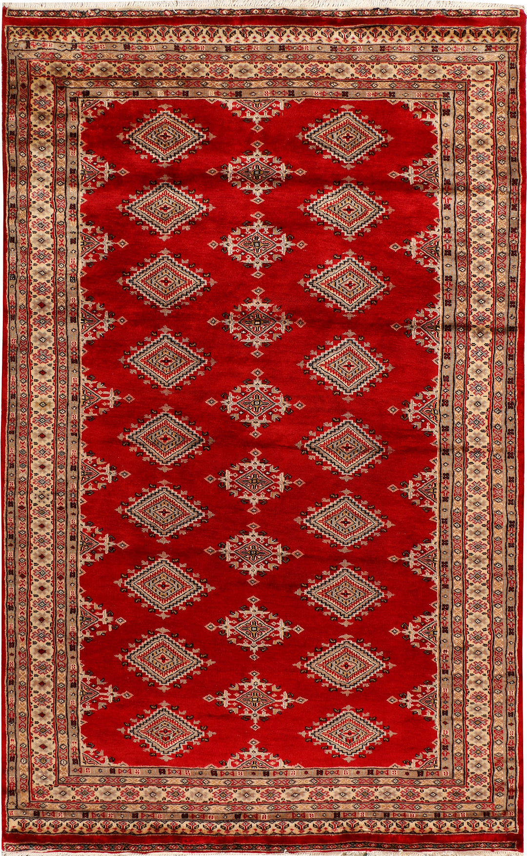 Firebrick Jaldar 4' 6 x 6' 9 - No. 38918 - ALRUG Rug Store