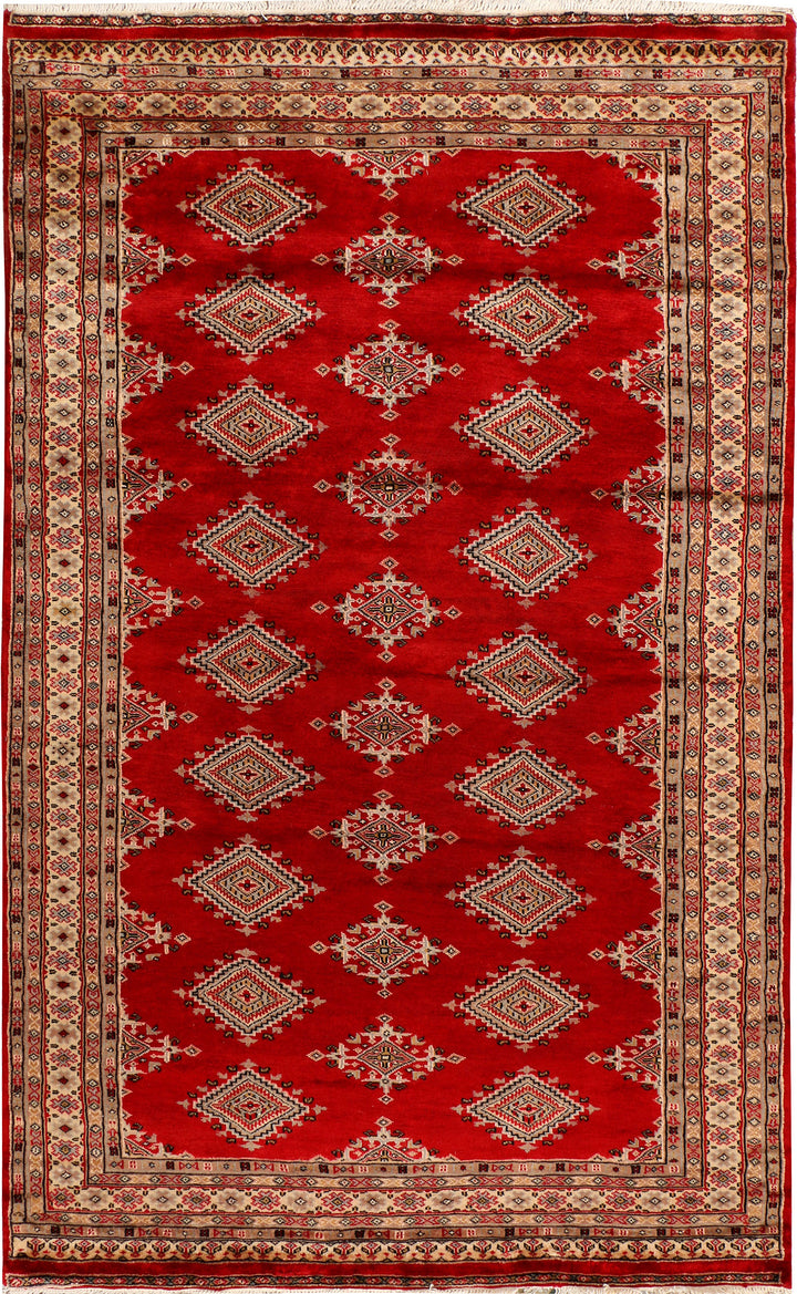 Firebrick Jaldar 4' 6 x 6' 9 - No. 38918 - ALRUG Rug Store