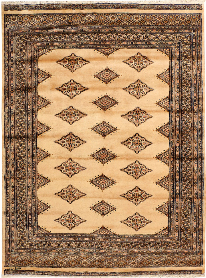 Navajo White Jaldar 4' 8 x 6' 3 - No. 38919 - ALRUG Rug Store