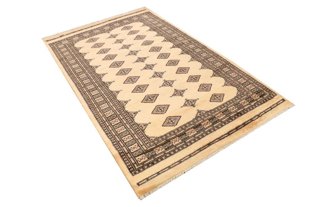 Navajo White Jaldar 4' 7 x 7' 3 - No. 38923 - ALRUG Rug Store