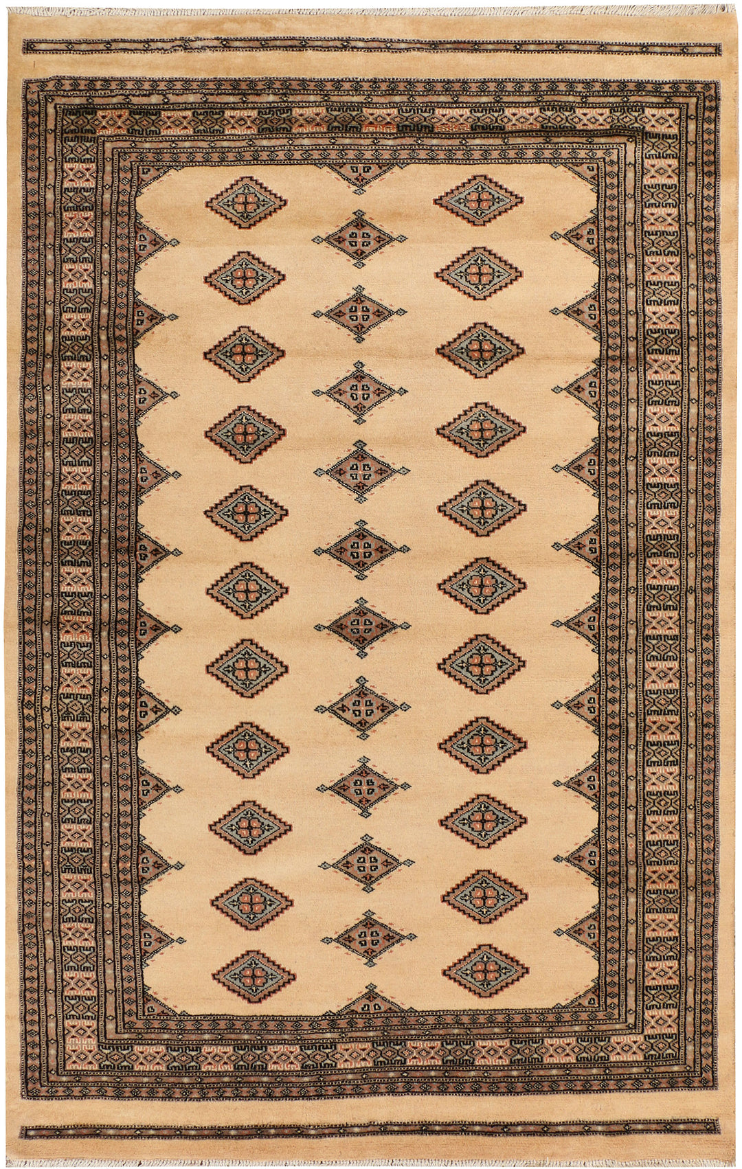 Navajo White Jaldar 4' 7 x 7' 3 - No. 38923 - ALRUG Rug Store