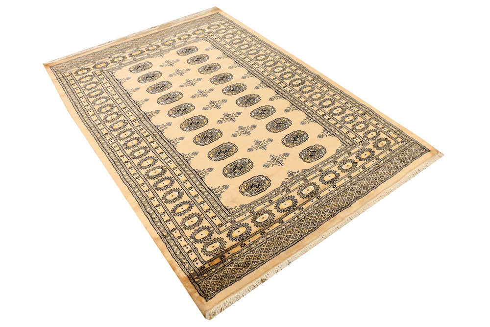 Burlywood Bokhara 4' 6 x 6' 5 - No. 38931 - ALRUG Rug Store