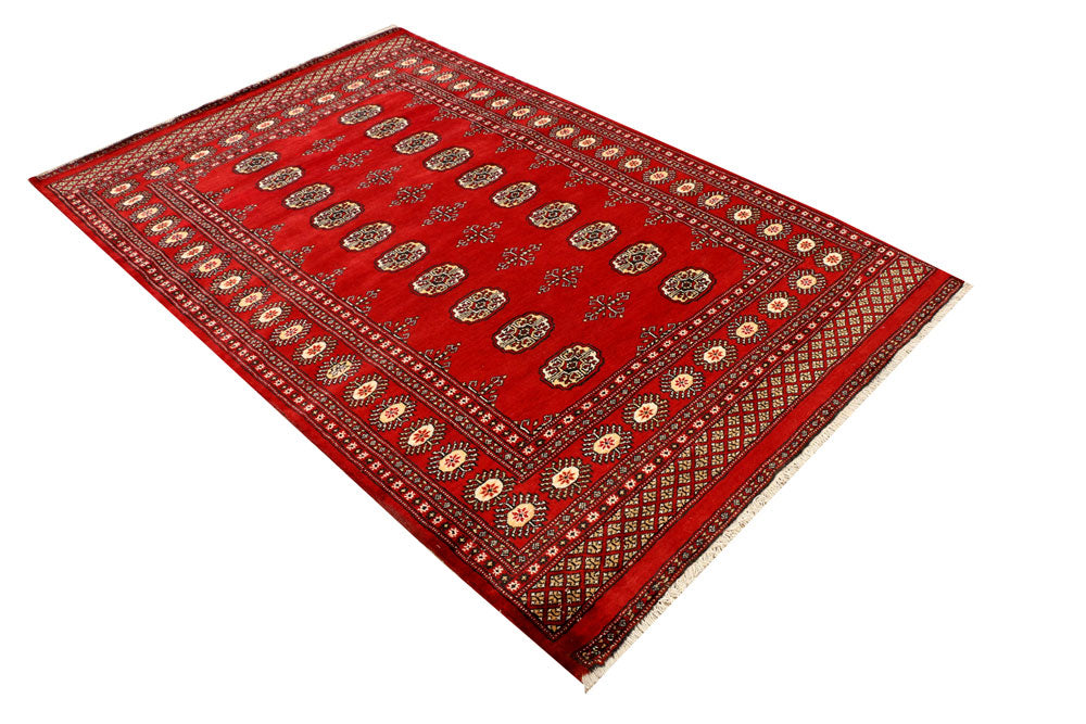 Firebrick Bokhara 4' 7 x 7' 1 - No. 38932 - ALRUG Rug Store