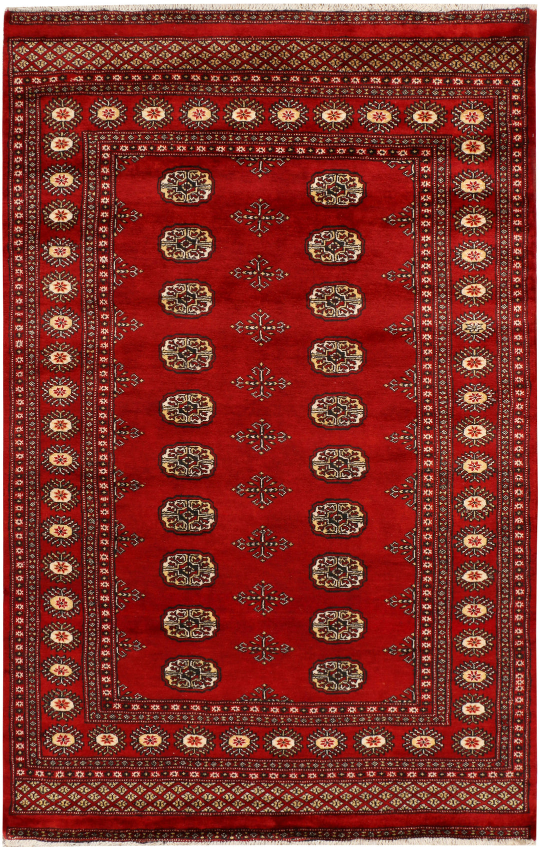 Firebrick Bokhara 4' 7 x 7' 1 - No. 38932 - ALRUG Rug Store