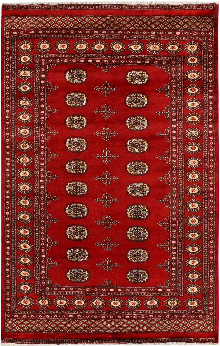 Firebrick Bokhara 4' 7 x 7' 1 - No. 38932 - ALRUG Rug Store