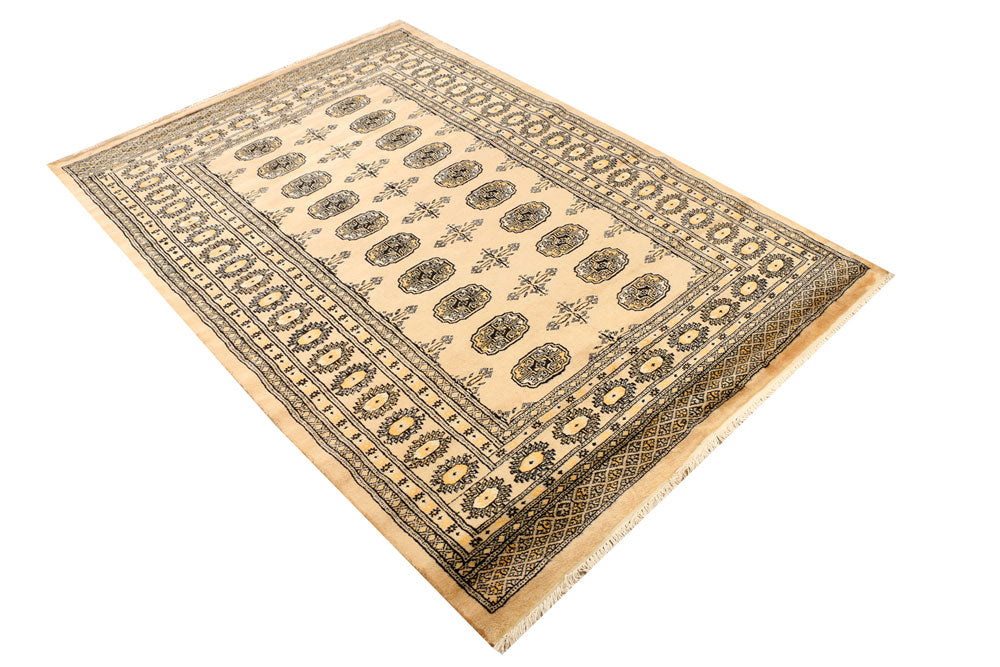 Burlywood Bokhara 4' 6 x 6' 7 - No. 38935 - ALRUG Rug Store