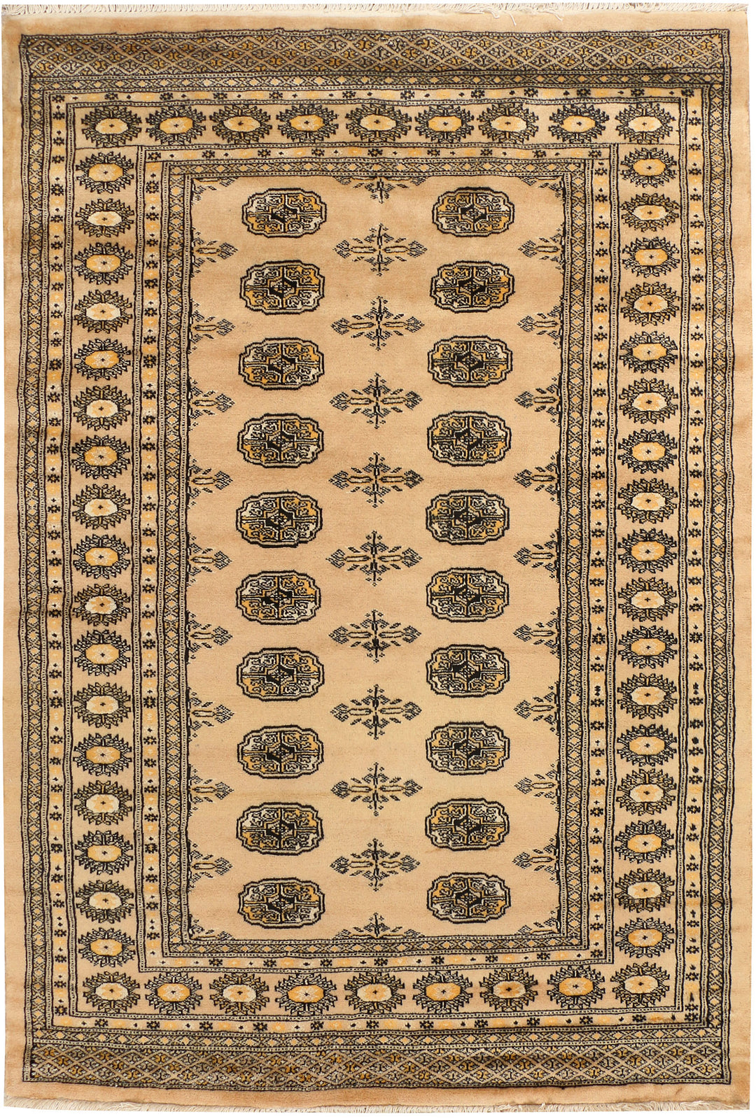Burlywood Bokhara 4' 6 x 6' 7 - No. 38935 - ALRUG Rug Store