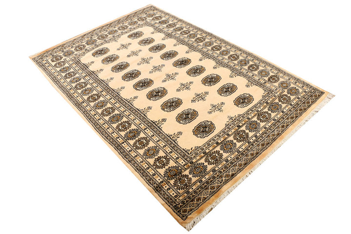 Navajo White Jaldar 4' 6 x 6' 6 - No. 38937 - ALRUG Rug Store