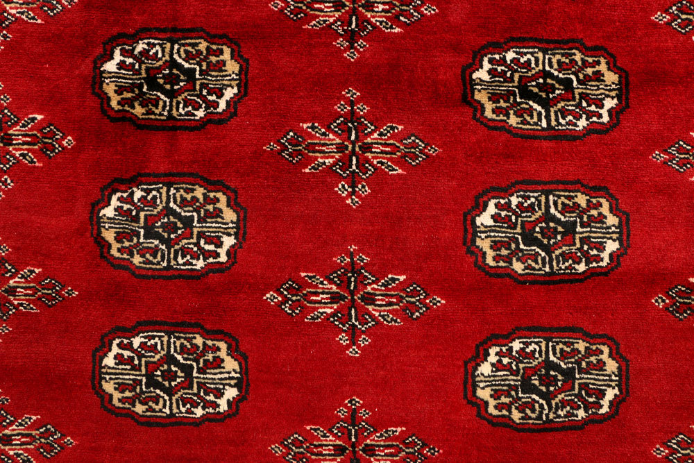 Firebrick Bokhara 4' 6 x 7' 3 - No. 38951 - ALRUG Rug Store