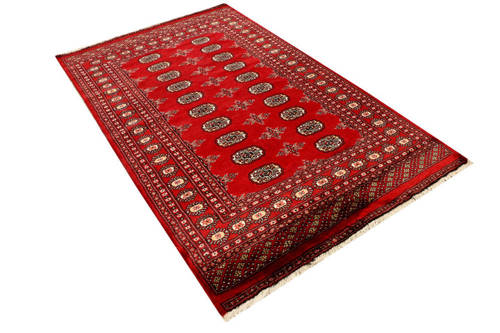 Firebrick Bokhara 4' 6 x 7' 3 - No. 38951 - ALRUG Rug Store