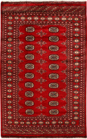 Firebrick Bokhara 4' 6 x 7' 3 - No. 38951 - ALRUG Rug Store