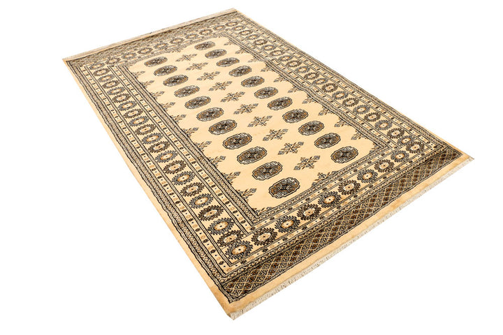 Navajo White Bokhara 4' 7 x 6' 9 - No. 38952 - ALRUG Rug Store