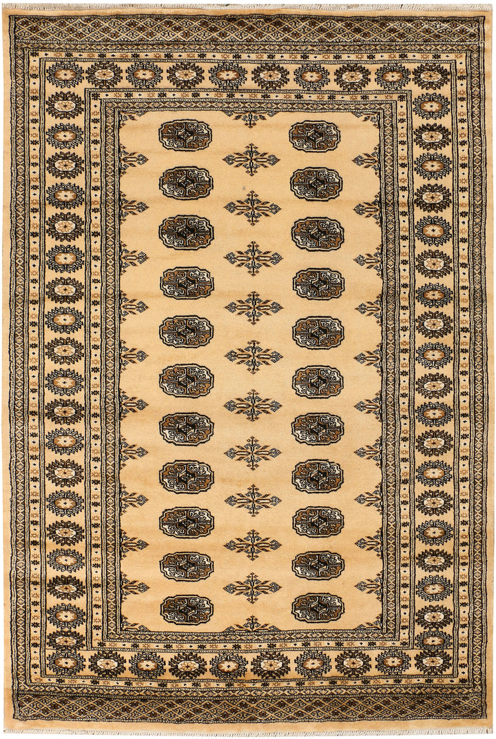 Navajo White Bokhara 4' 7 x 6' 9 - No. 38952 - ALRUG Rug Store