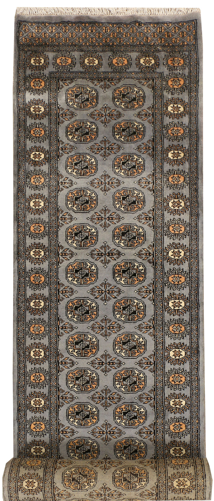 Grey Bokhara 2' 6 x 15' 8 - No. 38956 - ALRUG Rug Store