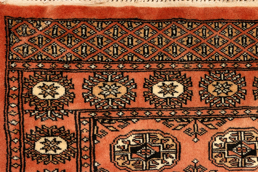 Dark Salmon Bokhara 2' 7 x 15' 3 - No. 38958 - ALRUG Rug Store