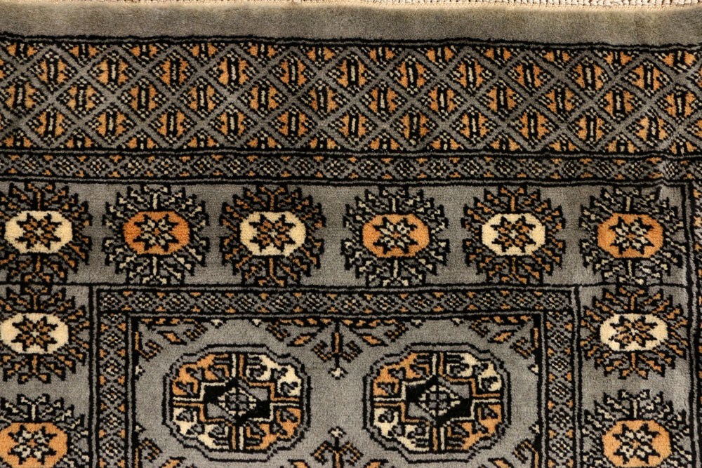 Grey Bokhara 2' 6 x 15' 5 - No. 38960 - ALRUG Rug Store