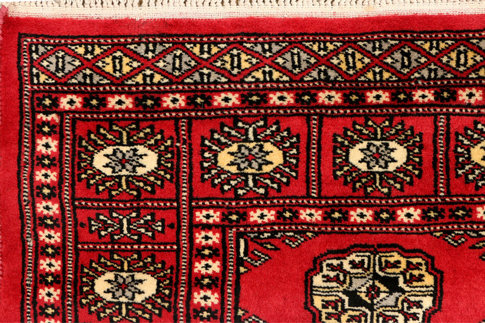 Crimson Bokhara 2' 6 x 13' 8 - No. 38962 - ALRUG Rug Store