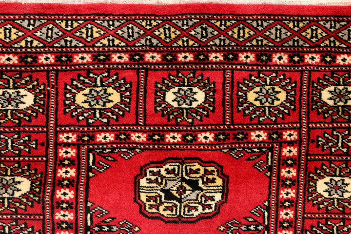 Crimson Bokhara 2' 6 x 13' 8 - No. 38962 - ALRUG Rug Store