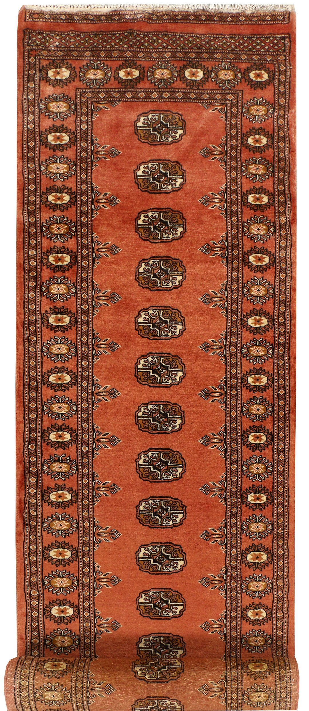 Coral Bokhara 2' 7 x 13' 7 - No. 38968 - ALRUG Rug Store