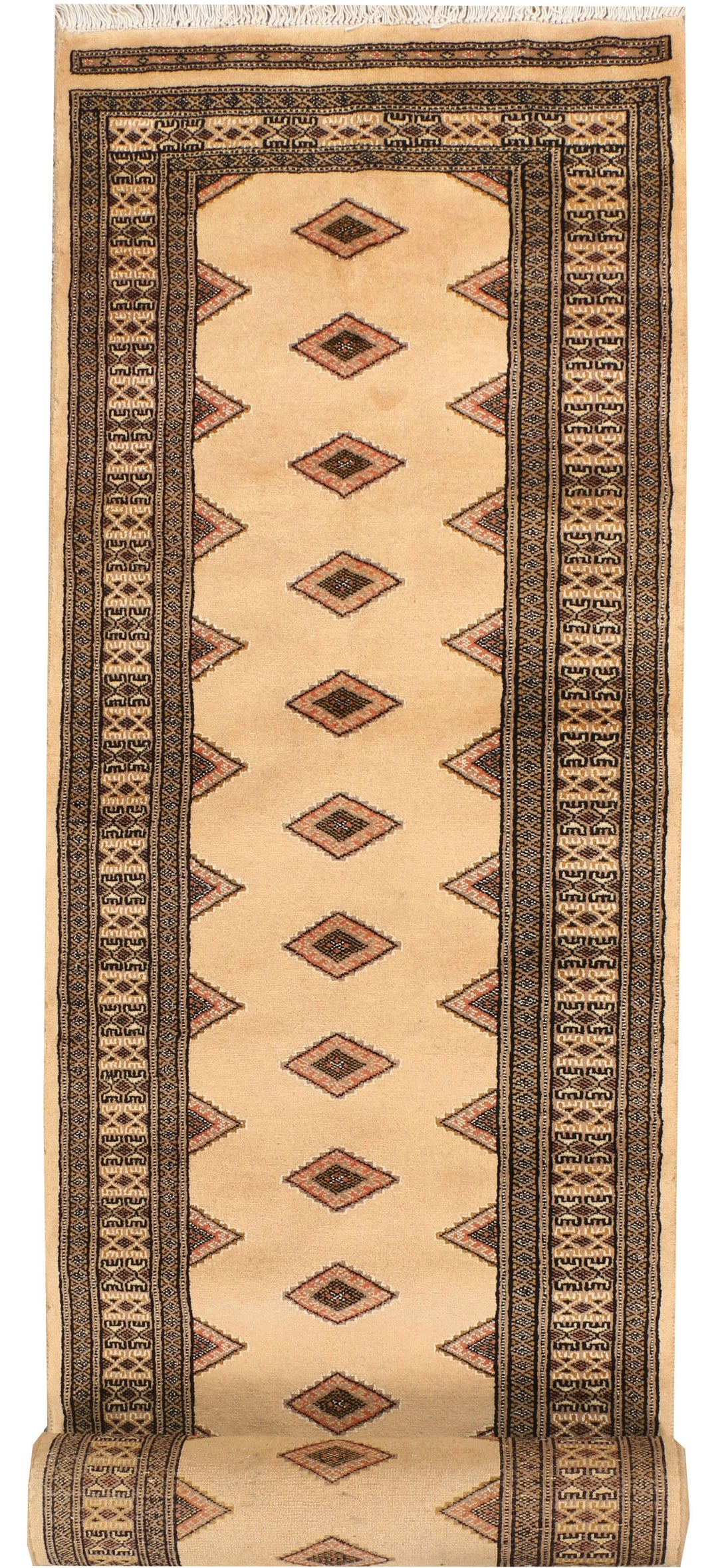 Navajo White Jaldar 2' 7 x 14' 5 - No. 39033 - ALRUG Rug Store