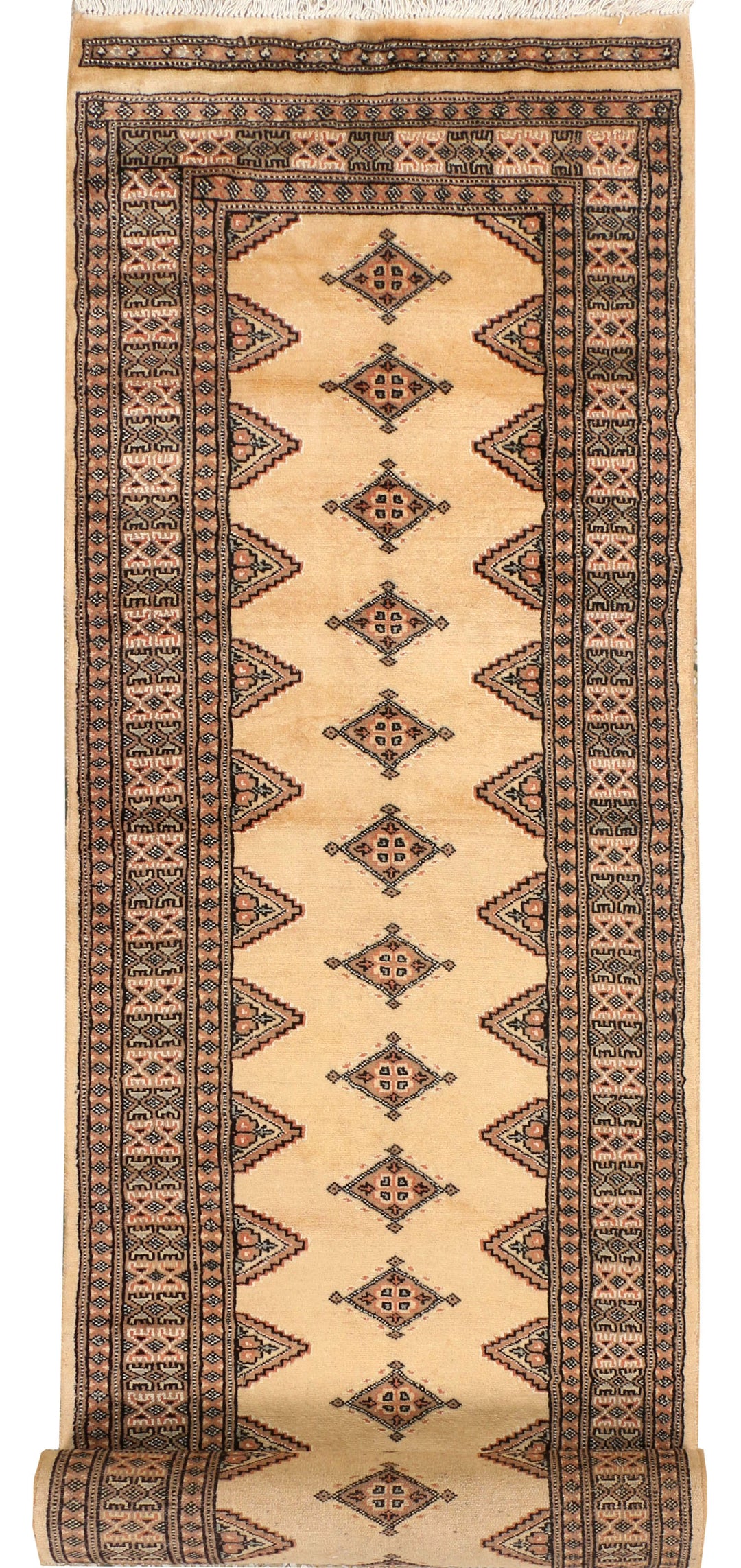 Navajo White Jaldar 2' 6 x 13' - No. 39051 - ALRUG Rug Store