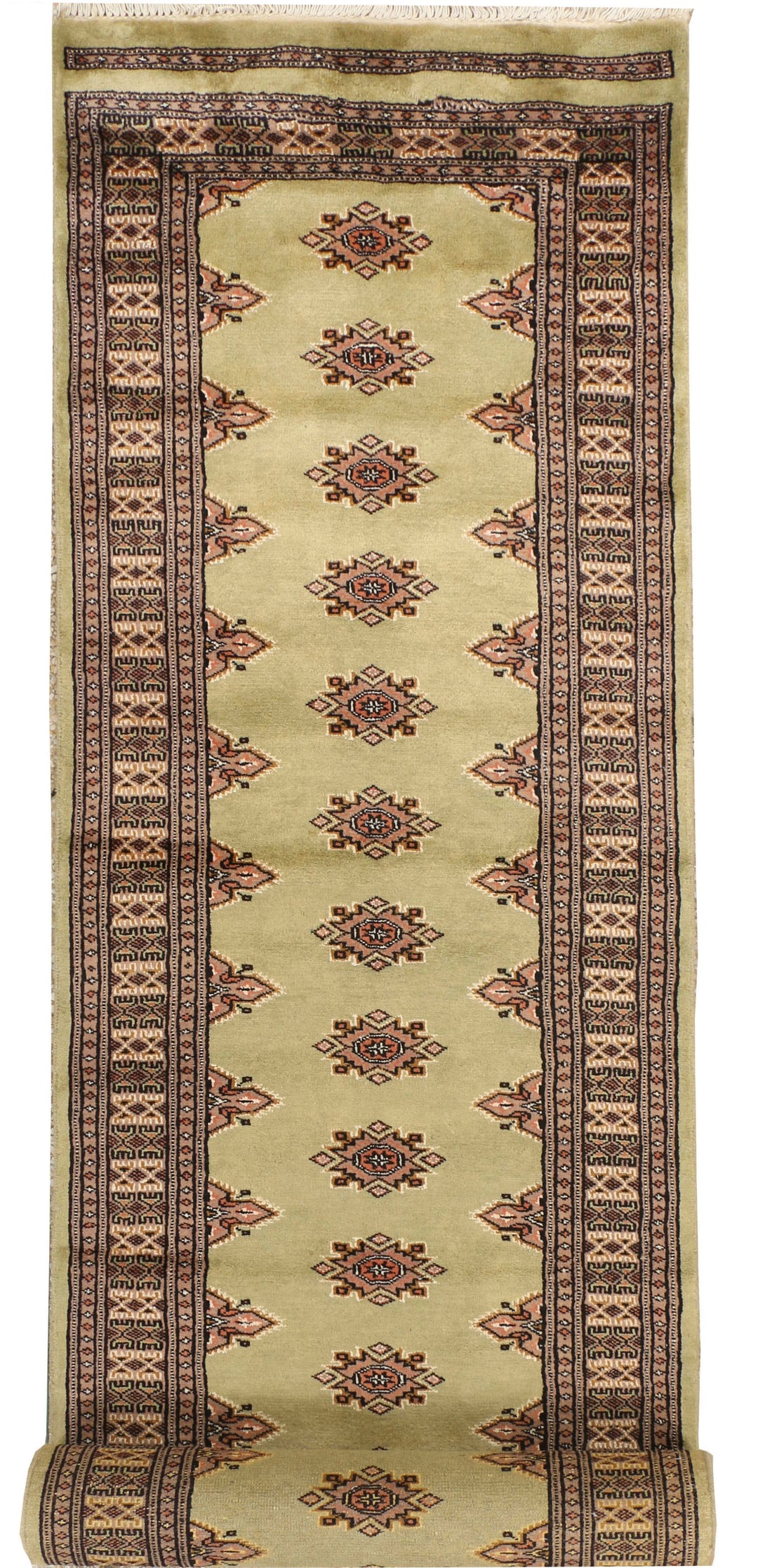 Dark Khaki Jaldar 2' 7 x 14' 2 - No. 39056 - ALRUG Rug Store