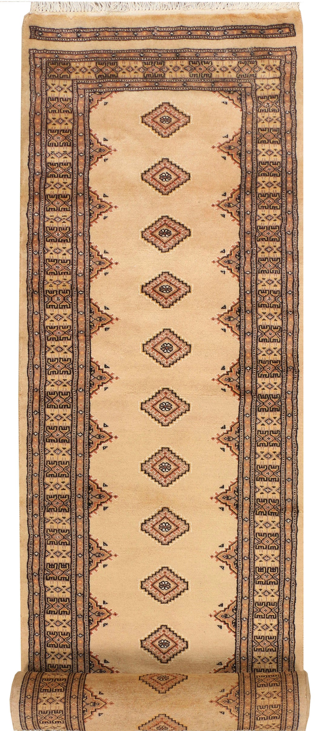 Navajo White Jaldar 2' 6 x 13' 4 - No. 39057 - ALRUG Rug Store