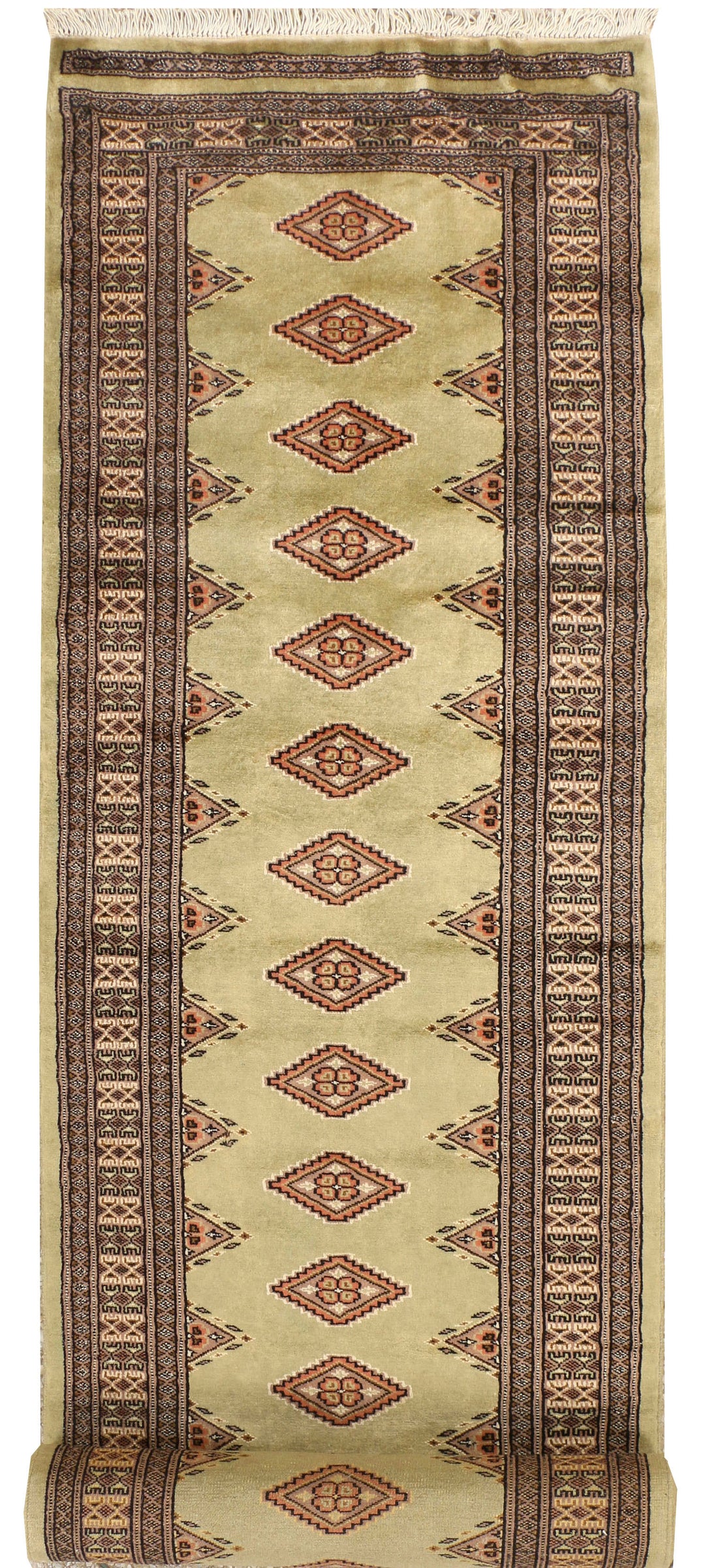 Dark Khaki Jaldar 2' 7 x 13' 7 - No. 39060 - ALRUG Rug Store