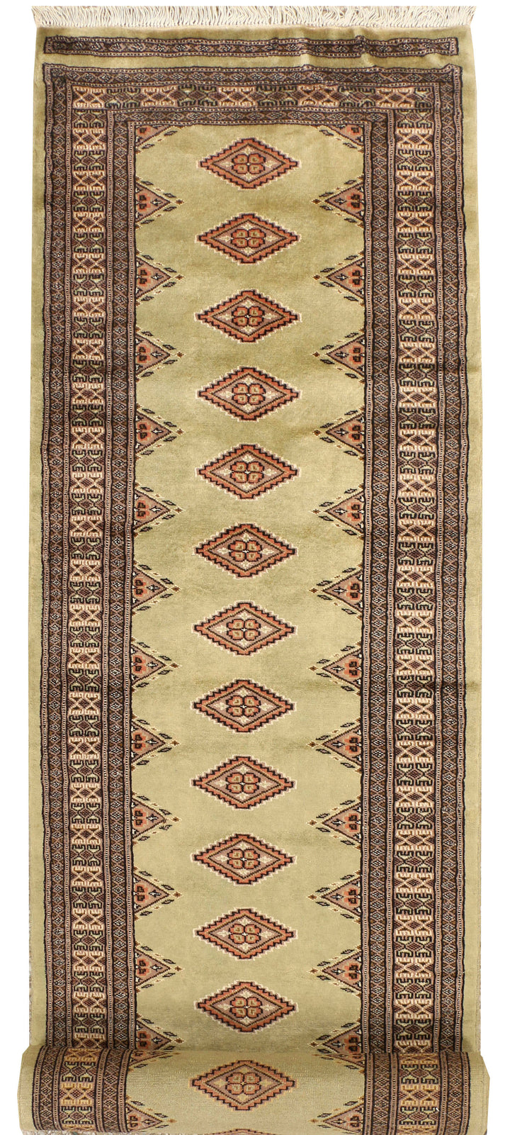 Dark Khaki Jaldar 2' 7 x 13' 7 - No. 39060 - ALRUG Rug Store