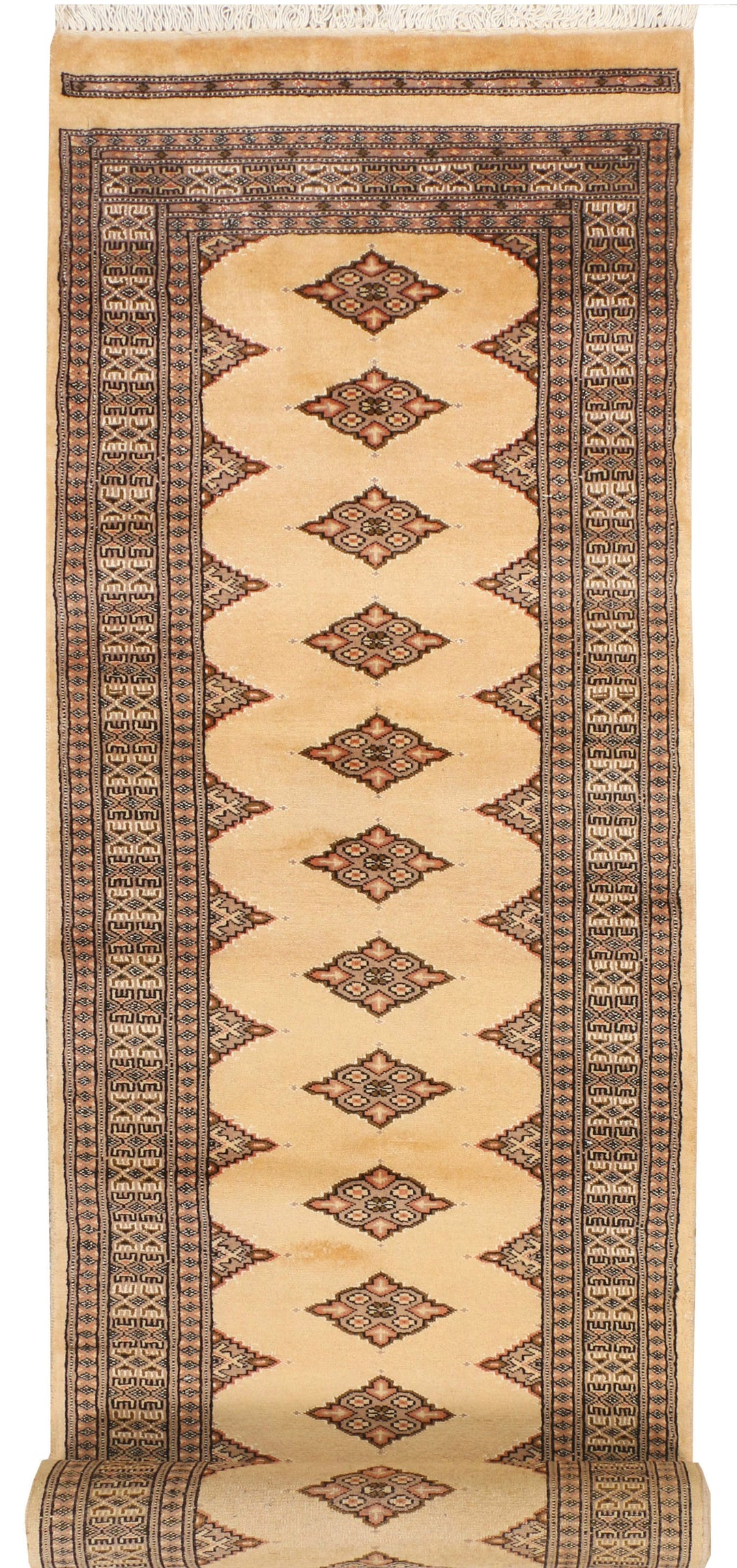 Navajo White Jaldar 2' 6 x 13' 10 - No. 39061 - ALRUG Rug Store