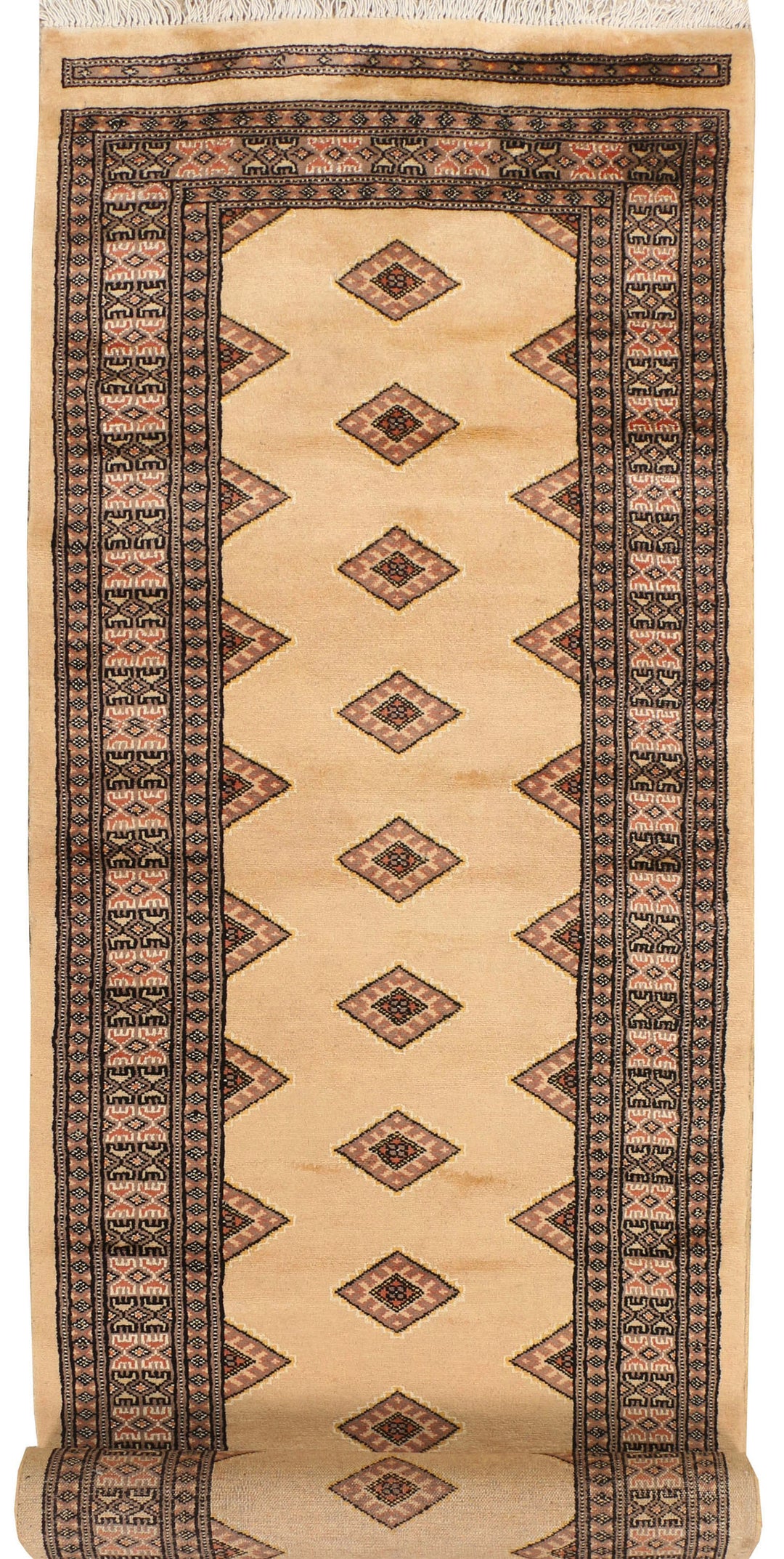 Navajo White Jaldar 2' 7 x 12' 10 - No. 39063 - ALRUG Rug Store