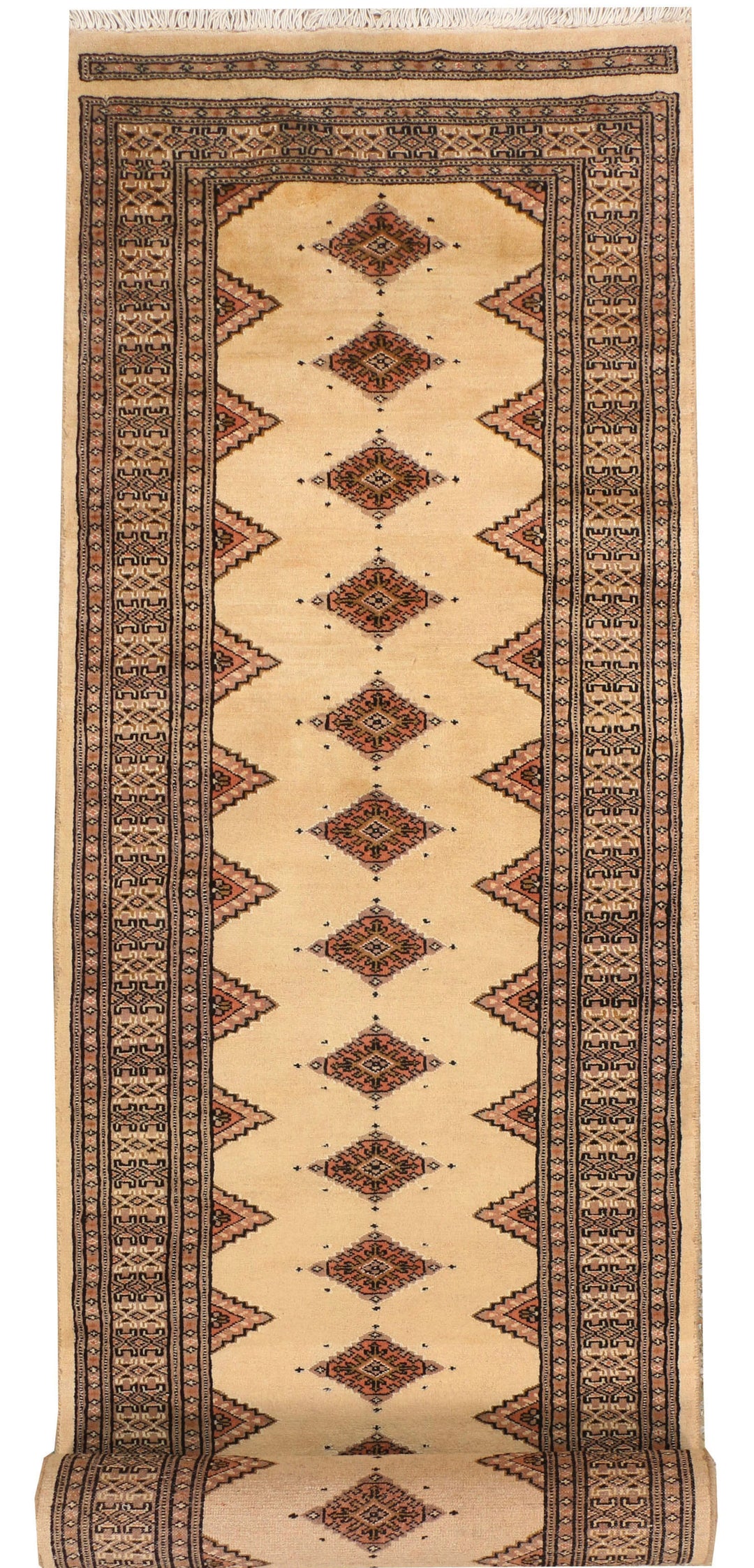 Navajo White Jaldar 2' 7 x 14' 2 - No. 39068 - ALRUG Rug Store