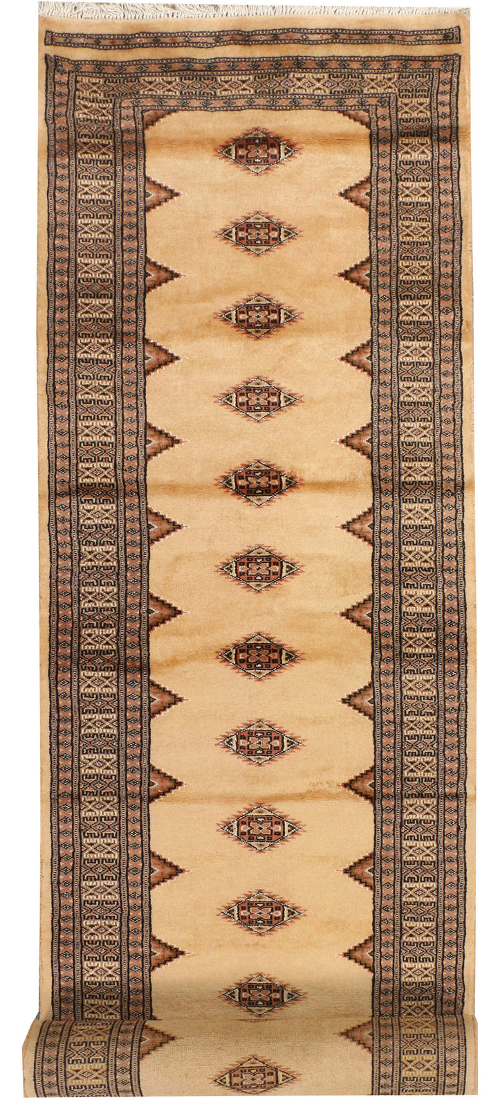 Navajo White Jaldar 2' 6 x 14' - No. 39069 - ALRUG Rug Store