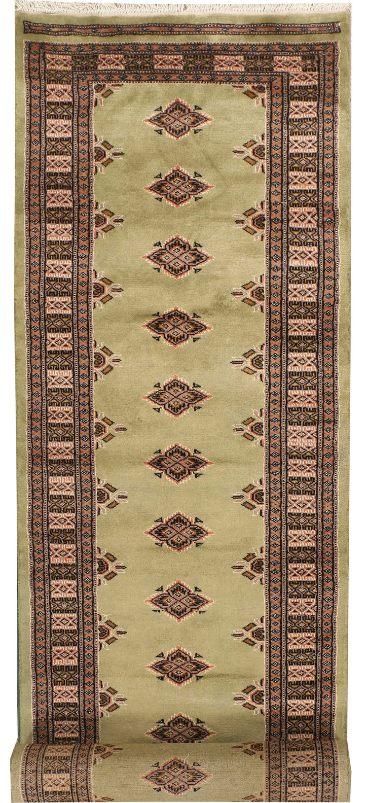 Dark Khaki Jaldar 2' 6 x 14' 2 - No. 39072 - ALRUG Rug Store