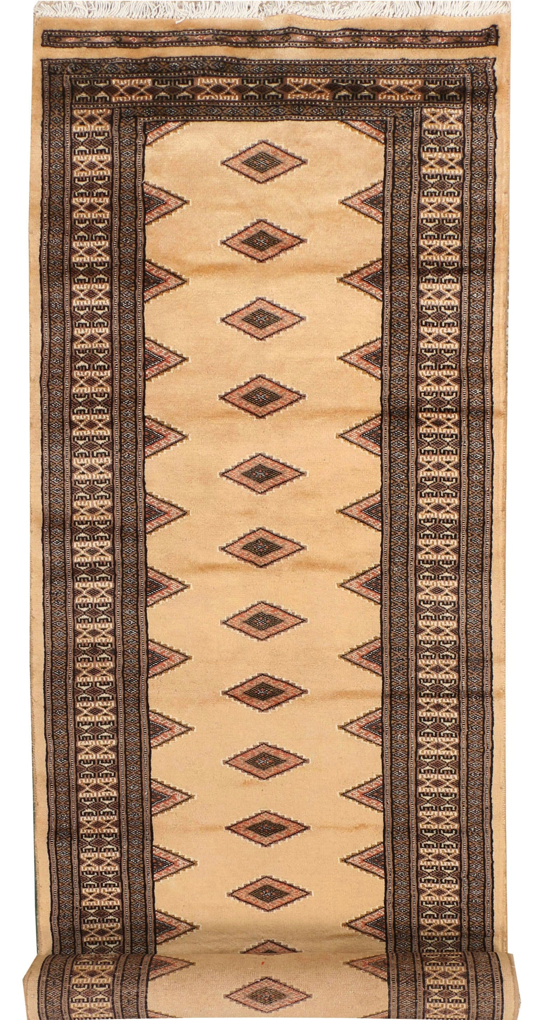 Navajo White Jaldar 2' 7 x 14' - No. 39076 - ALRUG Rug Store
