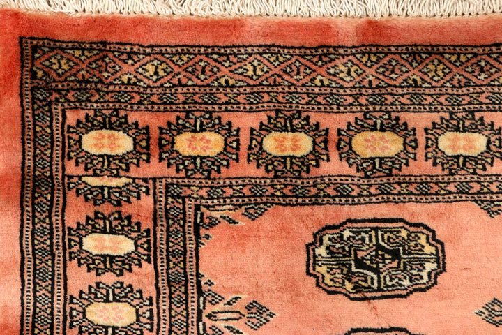 Dark Salmon Bokhara 2' 8 x 8' 1 - No. 39134 - ALRUG Rug Store