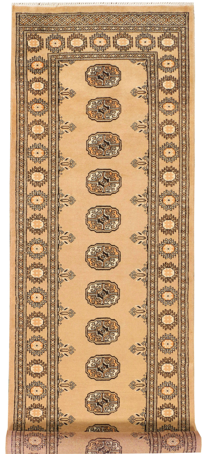 Navajo White Bokhara 2' 7 x 9' 9 - No. 39147 - ALRUG Rug Store