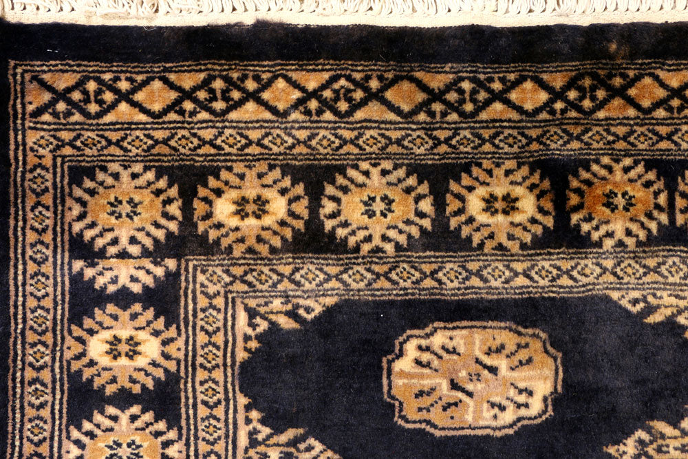 Midnight Blue Bokhara 2' 7 x 9' 3 - No. 39151 - ALRUG Rug Store